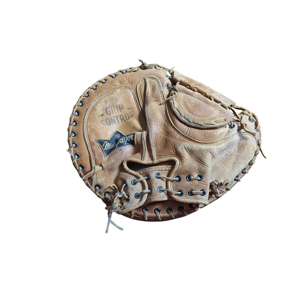 VTG MacGregor G180 Baseball Glove Right Hand Throw Del Crandall Catcher's Mitt